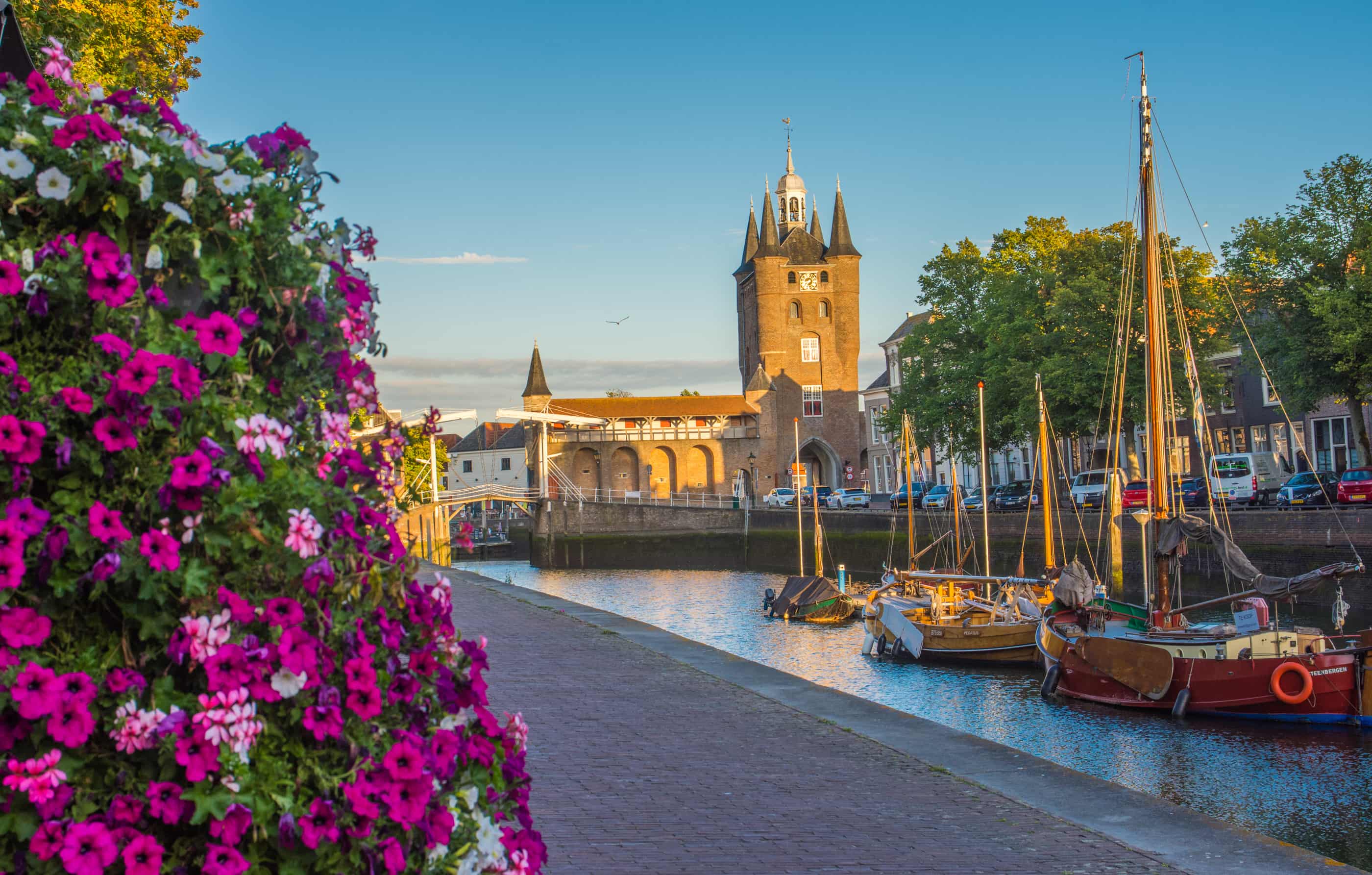 Dorpje en haven bij elkaar op schouwen duiveland